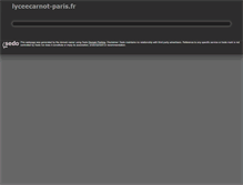 Tablet Screenshot of lyceecarnot-paris.fr